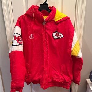 vintage Logo AthleticNFL Pro Line Jacket. Kansas City Chiefs. Size large